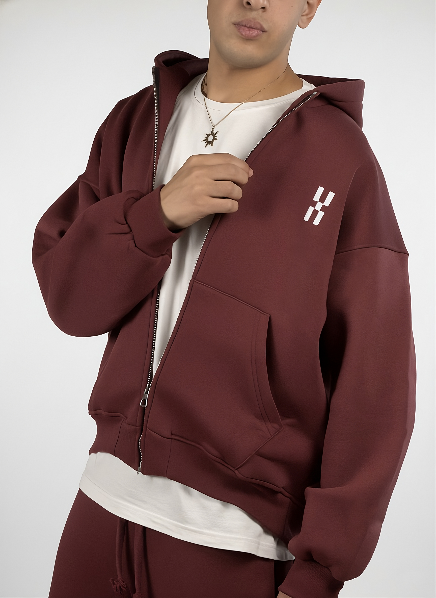 BURGUNDY TRACKSUIT